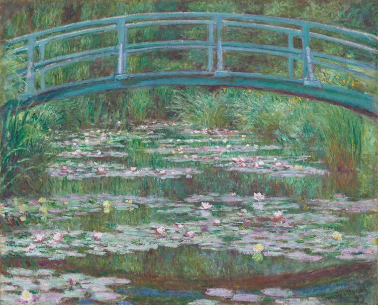 Картины на пластике, пеноркартоне Claude Monet The Japanese Bridge (The Water-Lily Pond)