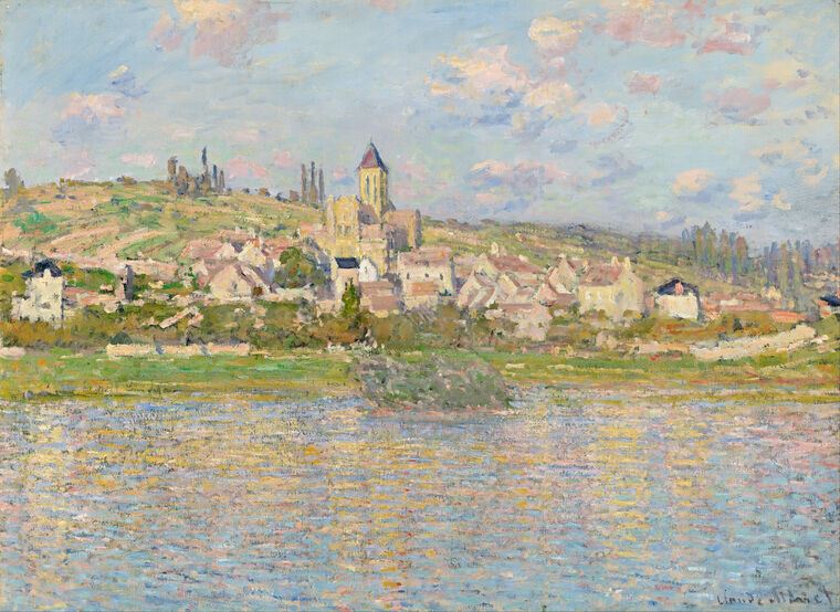 Картины, фото с паспарту Claude Monet Vetheuil