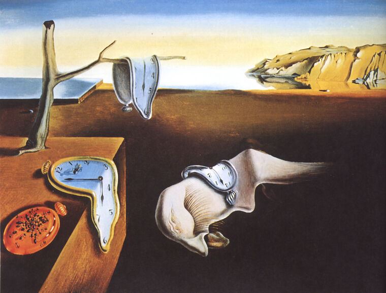 Картины на пластике, пеноркартоне Salvador Dali Persistence Of Memory