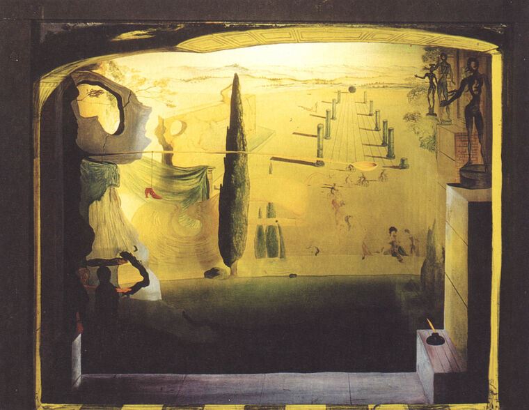 Картины на пластике, пеноркартоне Salvador Dali The little theater