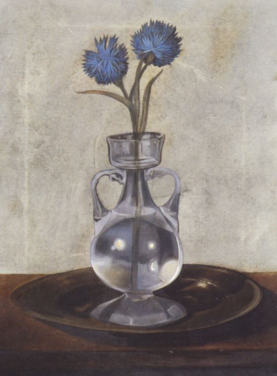 Купить и печать на заказ Картины в рамке, багете Сальвадор Дали The Vase Of Cornflowers