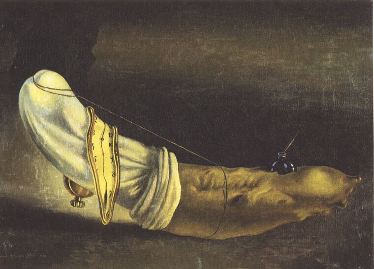 Картины, фото с паспарту Salvador Dali Anthropomorphic Bread