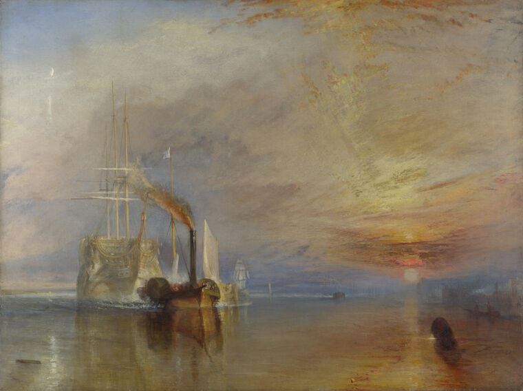 Картины на пластике, пеноркартоне William Turner The Fighting Temeraire