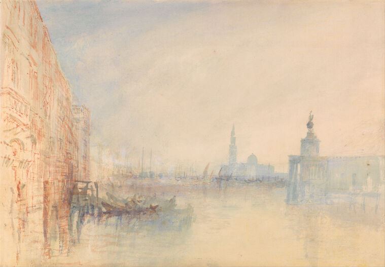 Картины на пластике, пеноркартоне William Turner Venice, The Mouth of the Grand Canal