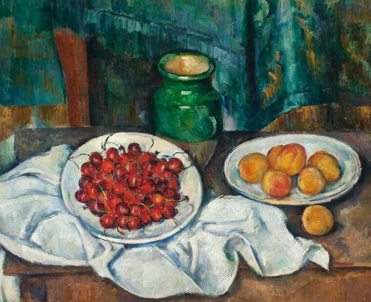 Картины на пластике, пеноркартоне Paul Cezanne Cherries and Peaches