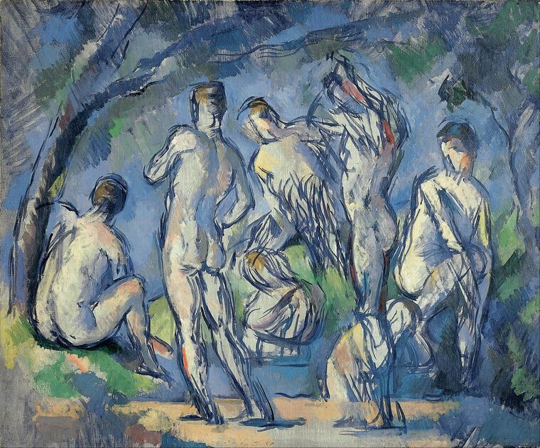 Картины на пластике, пеноркартоне Paul Cezanne Bathers Standing