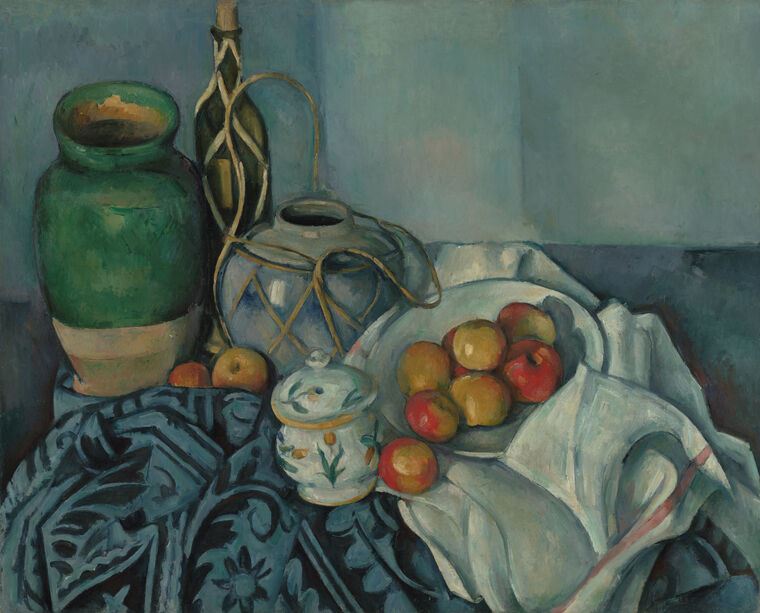 Картины, фото с паспарту Paul Cezanne Apples