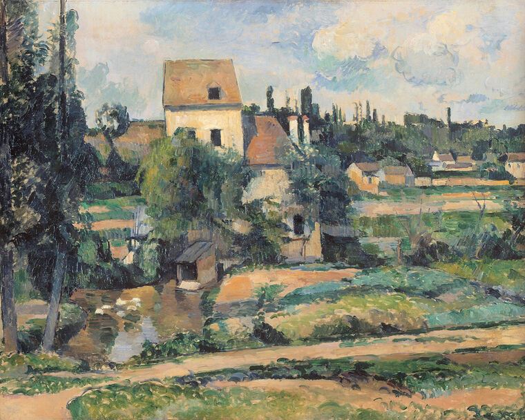 Картины на пластике, пеноркартоне Paul Cezanne Mill on the Couleuvre at Pontoise