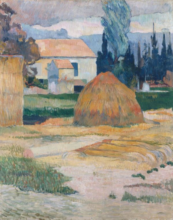 Купить и печать на заказ Картины на пластике, пеноркартоне Поль Гоген Landscape near Arles