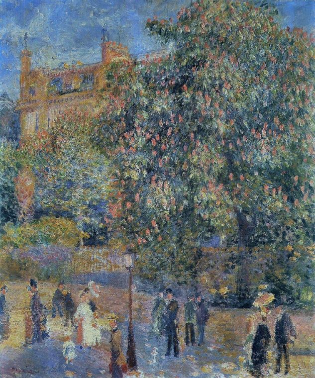 Картины на пластике, пеноркартоне Pierre Auguste Renoir La Place Saint-Georges