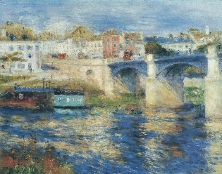 Картины, фото с паспарту Pierre Auguste Renoir Le Pont de Chatou