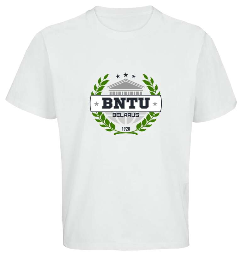 Майки, футболки оверсайз The emblem of the BNTU