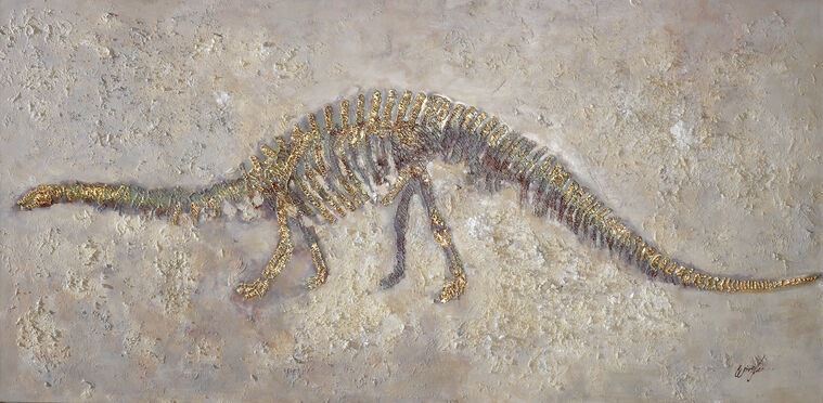 Картины, фото с паспарту Ancient fossil