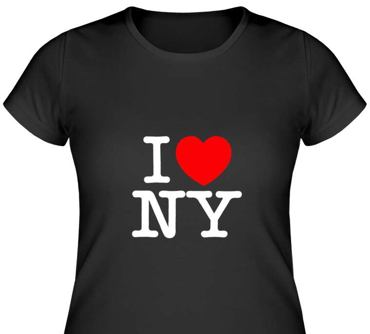 Майки, футболки женские I love NY