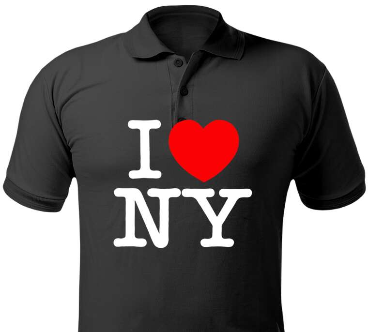 Майки, футболки поло  I love NY