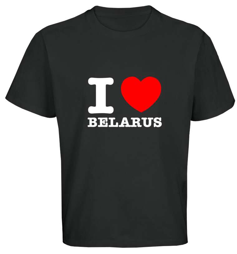 Майки, футболки оверсайз I love Belarus