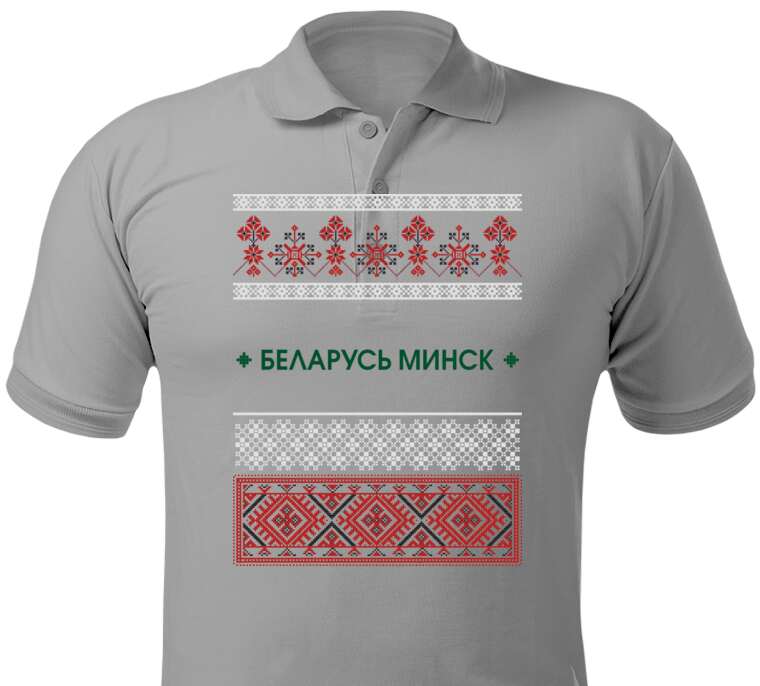 Майки, футболки поло  The red-and-gray pattern