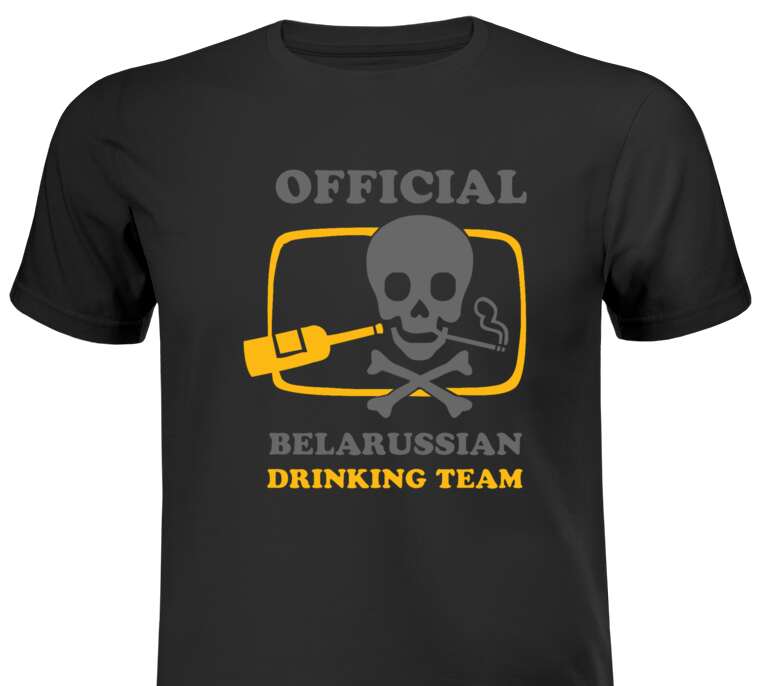 Майки, футболки белые Drinking team