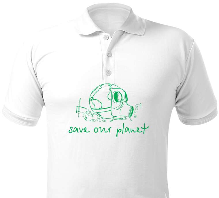 Майки, футболки поло  Save our planet