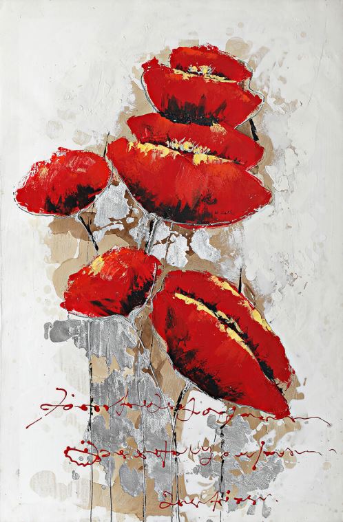 Репродукции картин Poppies on a white background