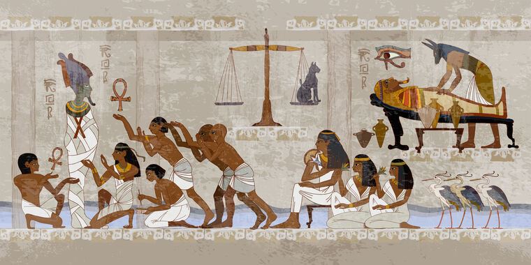 Photo Wallpapers The process of mummification Egypt