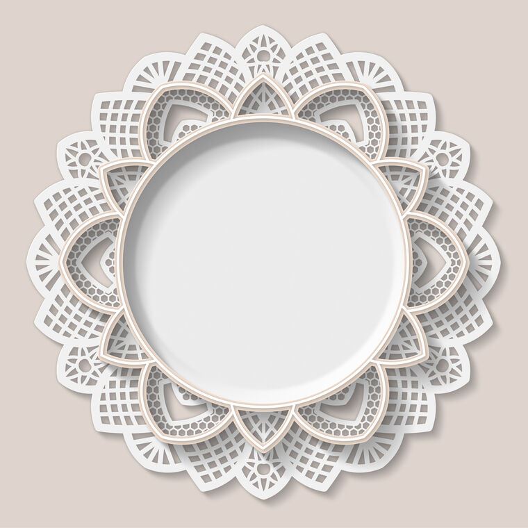 Photo Wallpapers Lace embossed ornament