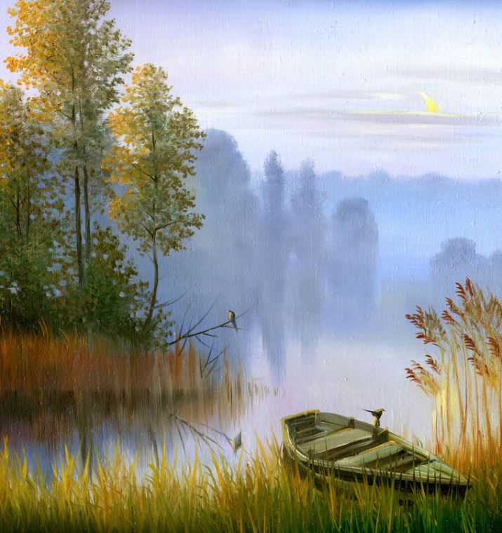 Картины на подрамнике A quiet autumn morning