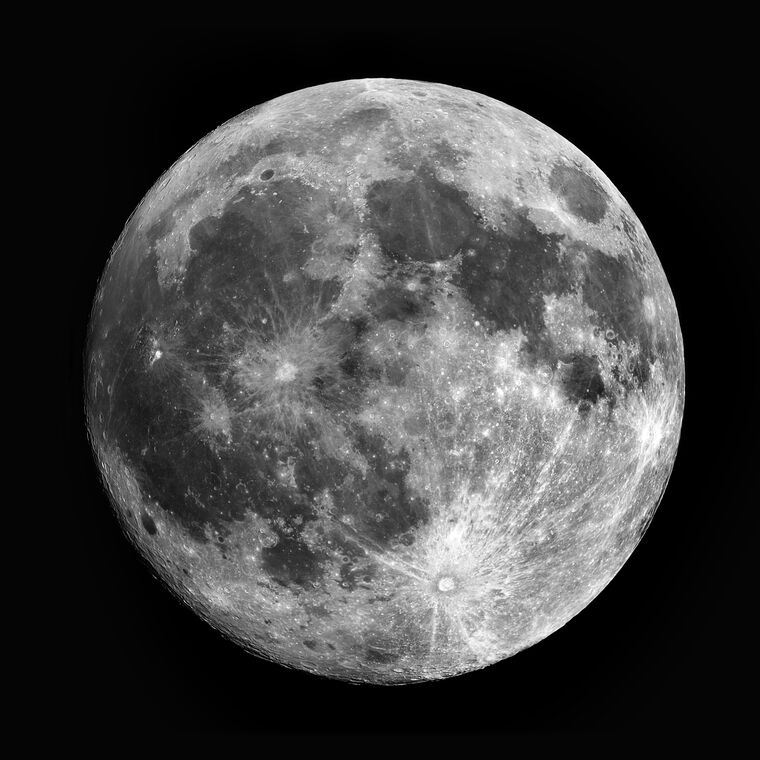 Картины на пластике, пеноркартоне A Photo Of The Moon