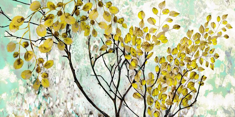 Картины Tree with yellow leaves