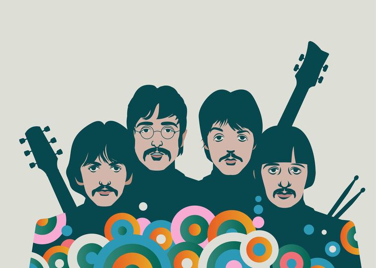 Купить и печать на заказ Картины на подрамнике Арт Beatles