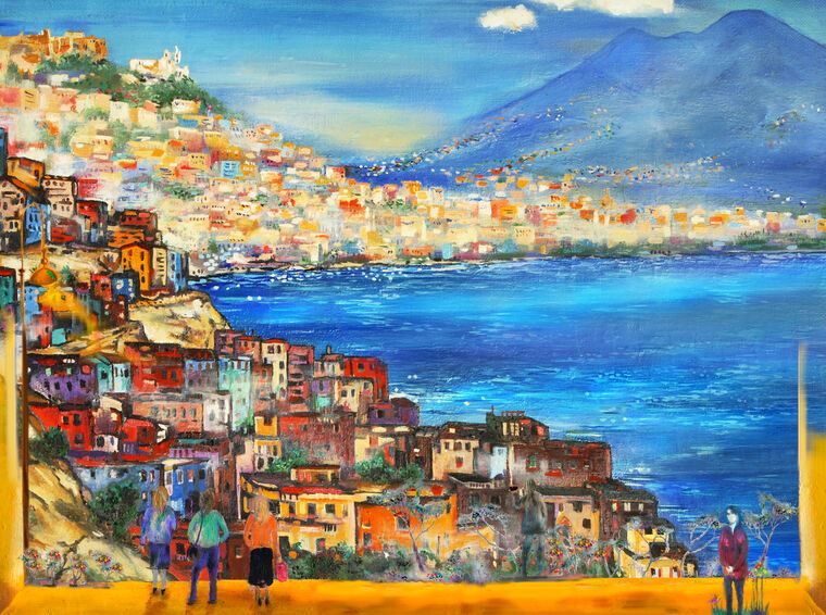Reproduction paintings Beautiful views of Naples