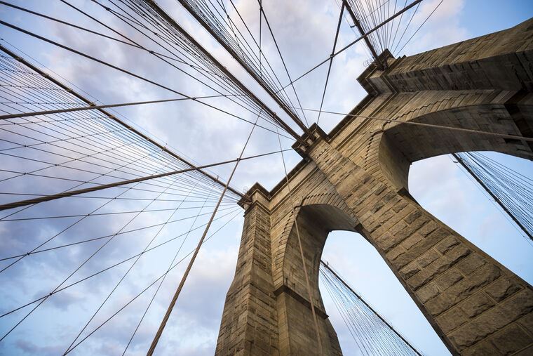 Картины, фото с паспарту Element of the Brooklyn bridge