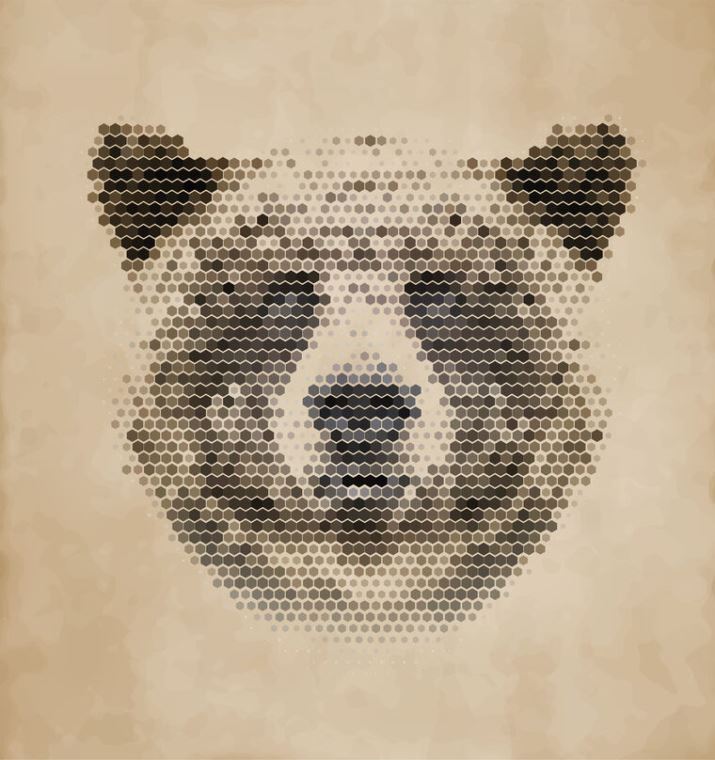 Картины на подрамнике A series of animal portrait retro стиль_6