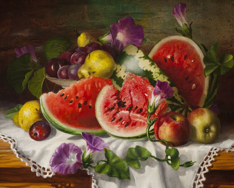 Репродукции картин Still life with watermelon