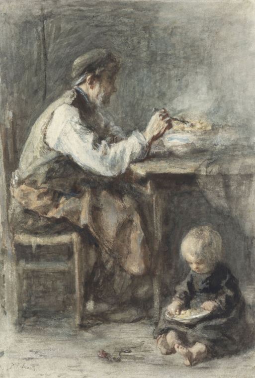 Картины, фото с паспарту Shoemaker (Joseph Israels)