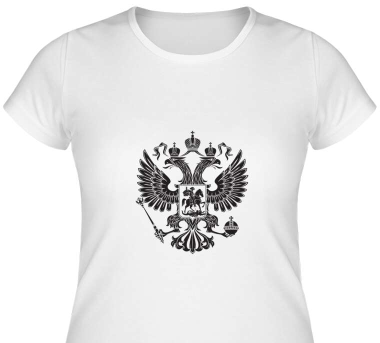 Майки, футболки женские The Coat Of Arms Of Russia