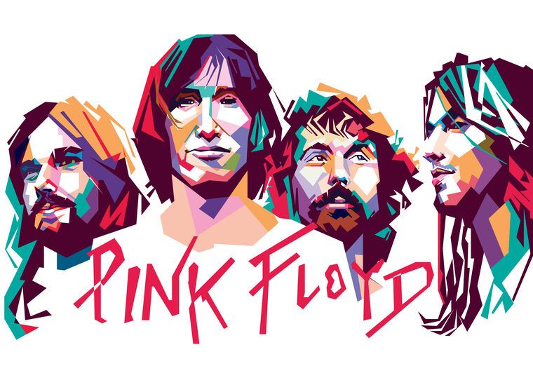 Купить и печать на заказ Картины, фото с паспарту Pink Floyd