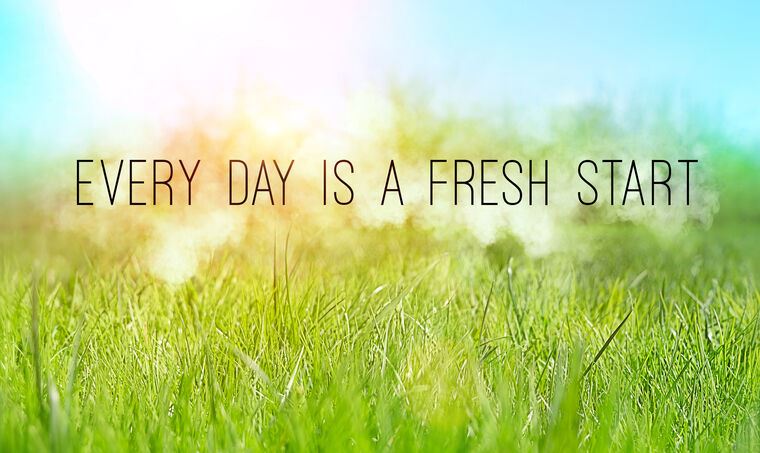 Купить и печать на заказ Картины на пластике, пеноркартоне Every day is a fresh start