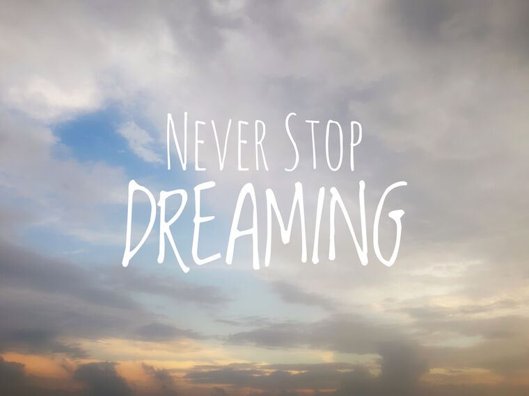 Купить и печать на заказ Картины на пластике, пеноркартоне Never stop dreaming