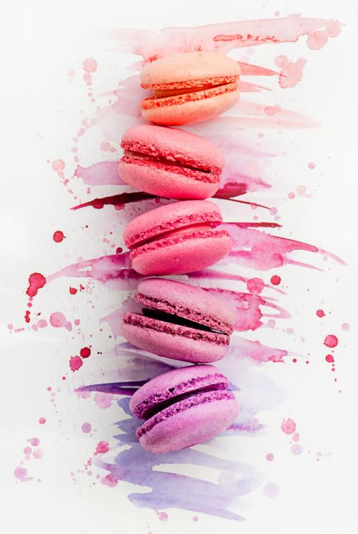 Картины, фото с паспарту Bright macarons