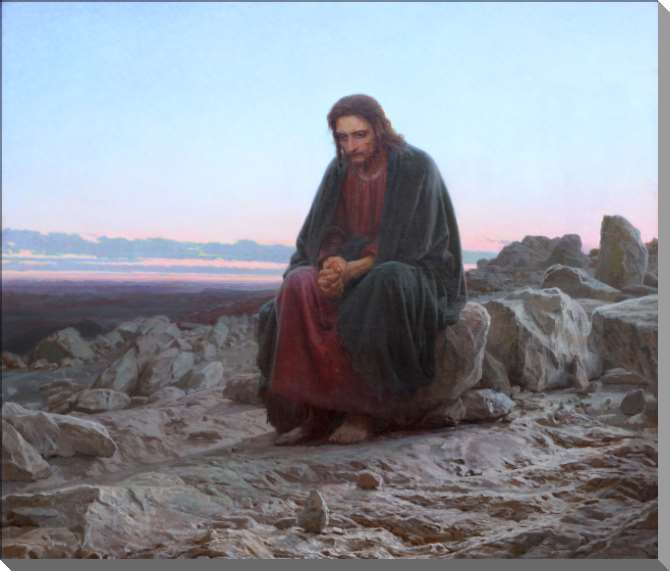 Картины Христос в пустыне