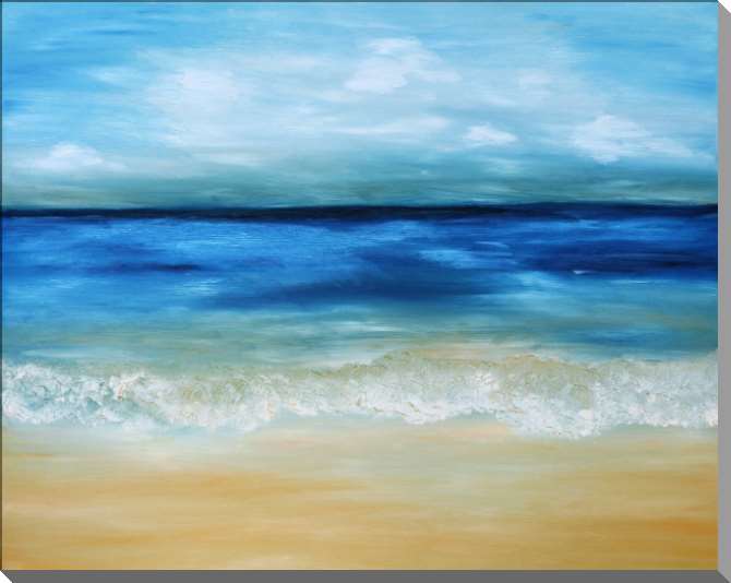 Картины Волна прибоя синего моря