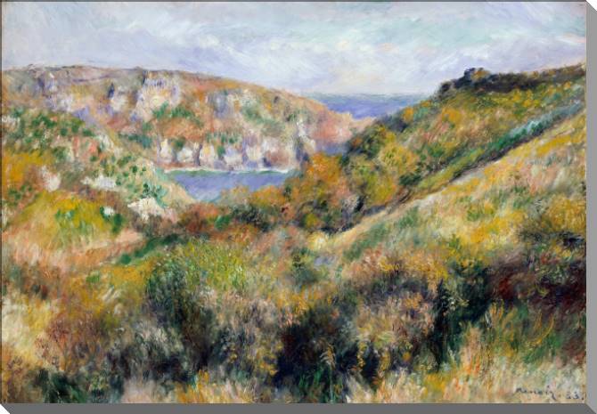 Картины Pierre Auguste Renoir Hills Around Moulin Huet Bay, Guernsey