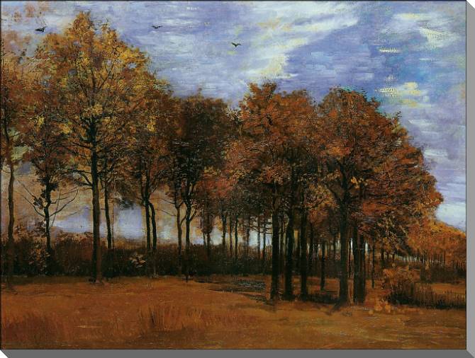 Paintings Vincent Van Gogh Autumn Landscape, Nuenen