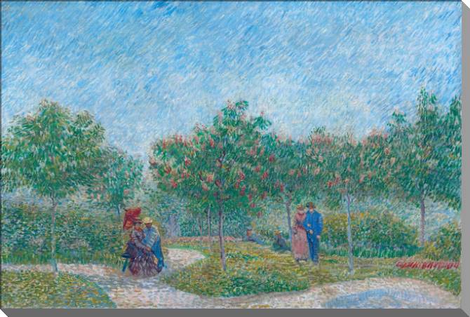 Paintings Vincent van Gogh Courting Couples in the Voyer d'argenson Park in Asniere