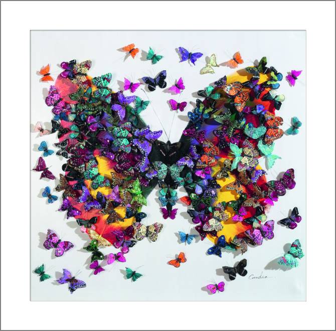 Купить и печать на заказ Картины Объемные бабочки