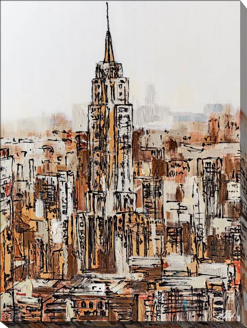 Купить и печать на заказ Картины Нью-Йорк с высоты