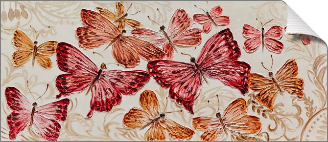 Купить и печать на заказ Картины Бабочки сепия