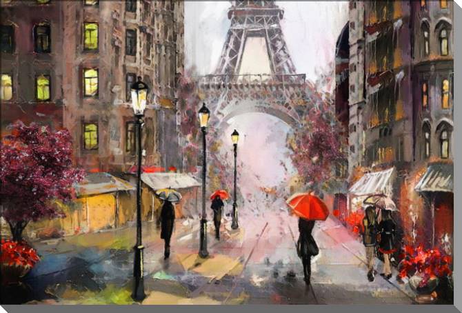 Картины Paris street in the rain