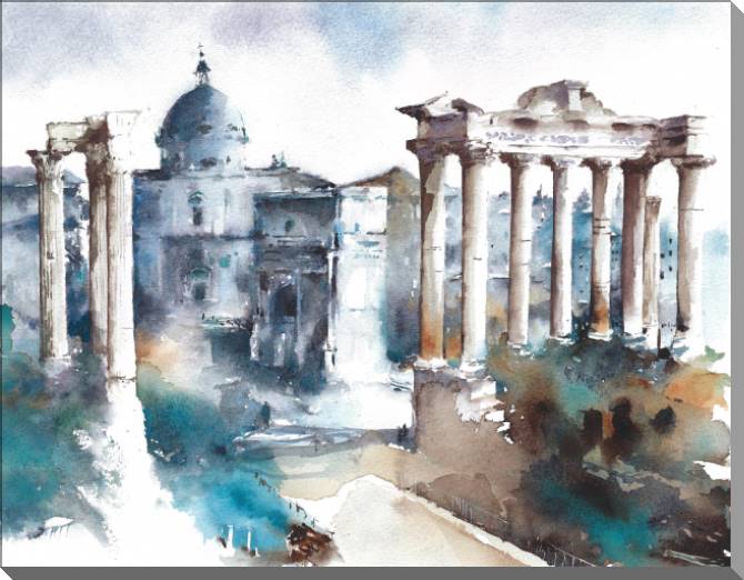 Картины Rome watercolor